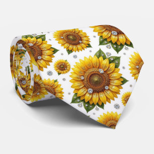 Klä upp dig casual Solrosor och diamanter Slips