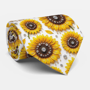 Klä upp dig casual Solrosor och diamanter Slips