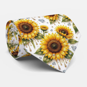 Klä upp dig casual Solrosor och diamanter Slips