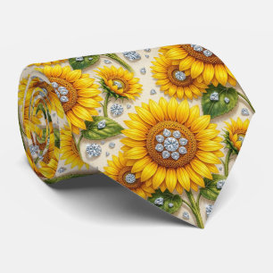 Klä upp dig casual Solrosor och diamanter Slips
