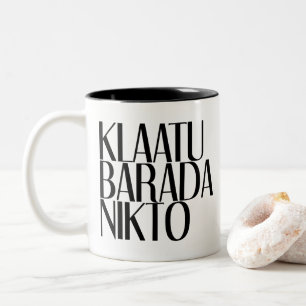 KLAATU BARADA NIKTO Två-Tonad MUGG