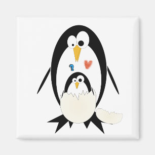 Kläcka pingvinmagneten magnet