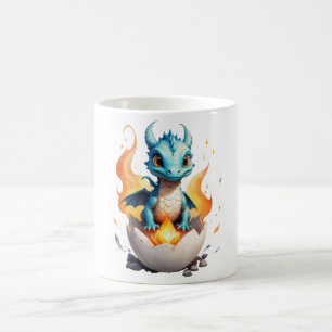 Kläckande Baby Dragon Fantasy Kaffemugg