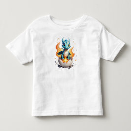 Kläckande Baby Dragon Kids Fantasy T Shirt