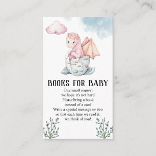 Kläckande Bokar för dragon Baby Shower för Baby Tilläggskort