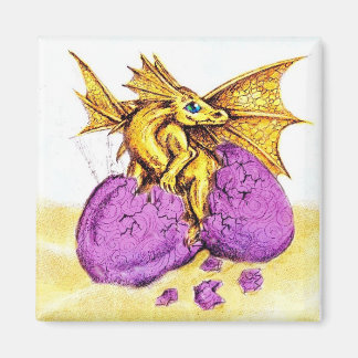 Kläckande bronze Dragon Magnet