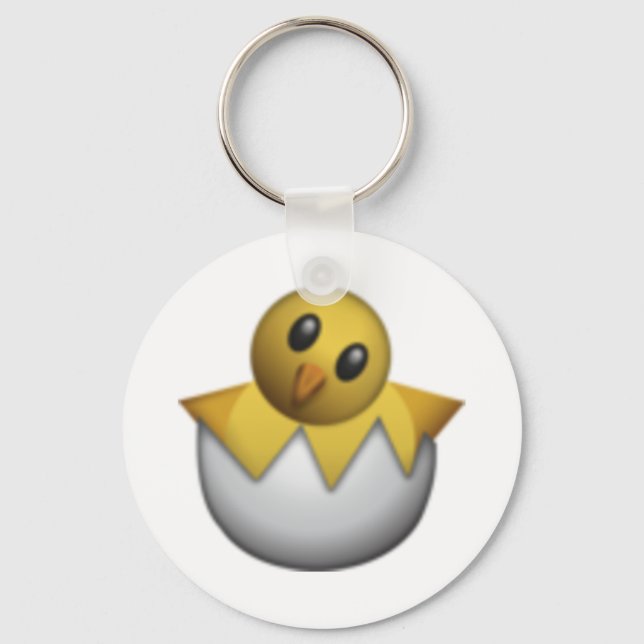 Kläckande Chick - Emoji Nyckelring (Framsida)