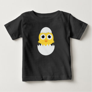 Kläckande chick emoji nyfödd bebis t shirt