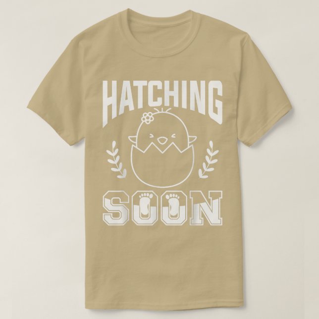 Kläckande snart Gravid Gender för avisering T Shirt (Design framsida)