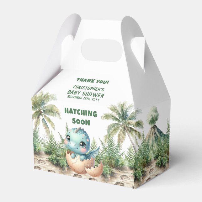 Kläckande snart vattenfärgsruta Pojke favoritruta Presentaskar (Framsidan Sidan)