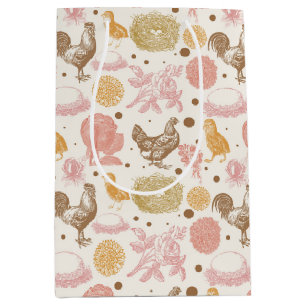 Kläckande soon Chicken-Blommönster