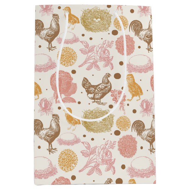 Kläckande soon Chicken-Blommönster (Framsidan)