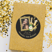 Klackar och Champagne Födelsedags Tacksamhet