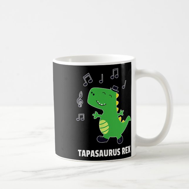 Klackdans -tapasaurus Rex-dinosaur Recital Present Kaffemugg (Höger)