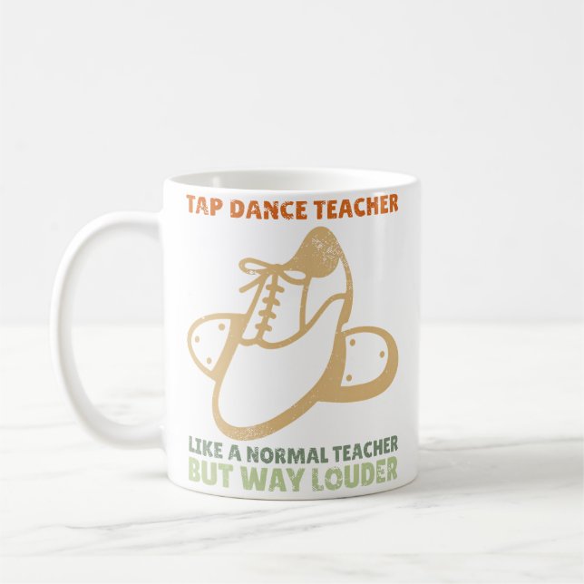 Klackdansare Danslärare Tacksamhet Tap Dance Kaffemugg (Vänster)