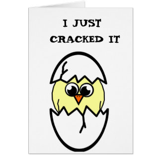 Kläckkyckling Hälsningskort