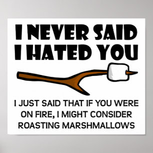 Kläckmarmallow Funny Poster