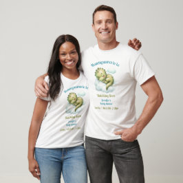 Kläckning Soon Dinosaur Babydusch Namn Föräldrar T Shirt