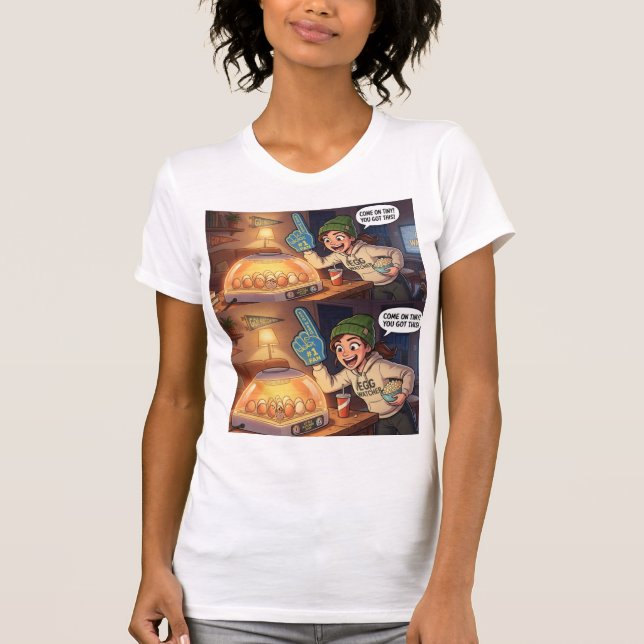 Kläckningsdags T-shirt – Äggbevakare Tee (Framsida)