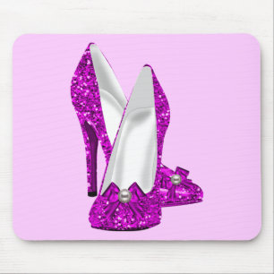 Klackskor Stilett Glitter Rosa Musmatta