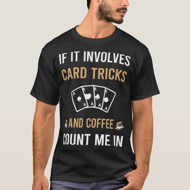 Klackstugor för kaffe- och korthantering t shirt (Framsida)