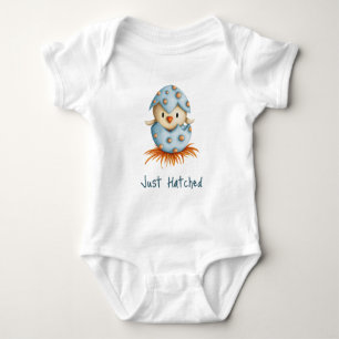 Kläckt blått fågelkläckande pojke t shirt