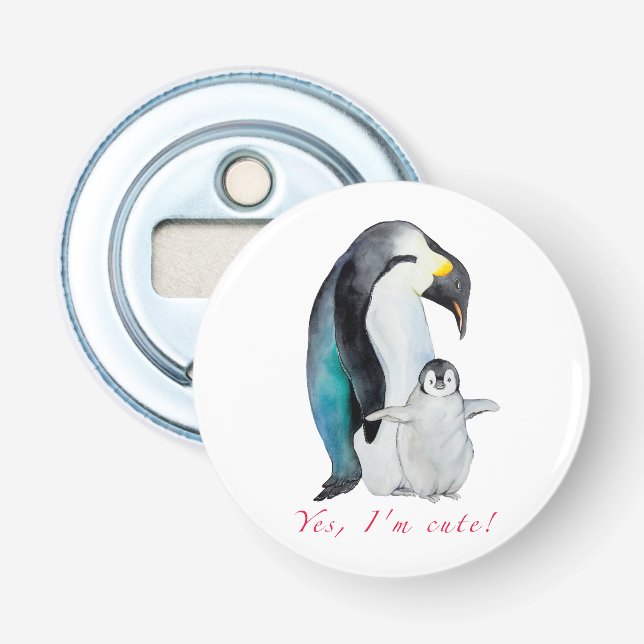 Kläckvattenfärgsmassor penguiner flasköppnare (Framsidan)