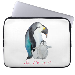Kläckvattenfärgsmassor penguiner laptop fodral