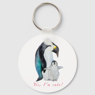 Kläckvattenfärgsmassor penguiner nyckelring