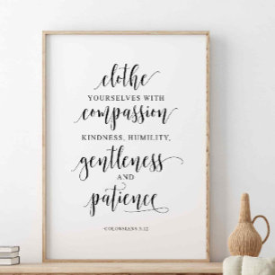 Kläd dig med kompassion, kolosianer 3:12 poster