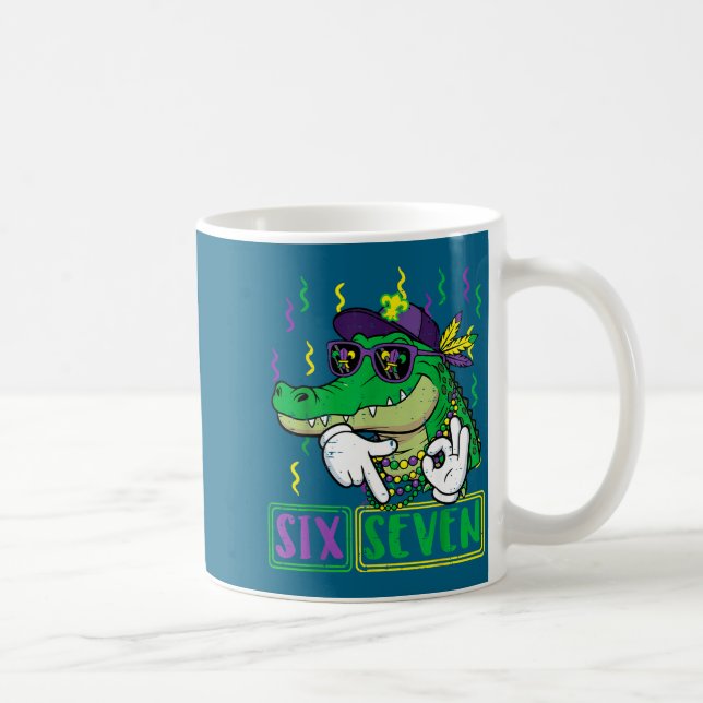 Kläd Six Seven Alligator 6 7 Kaffemugg (Höger)