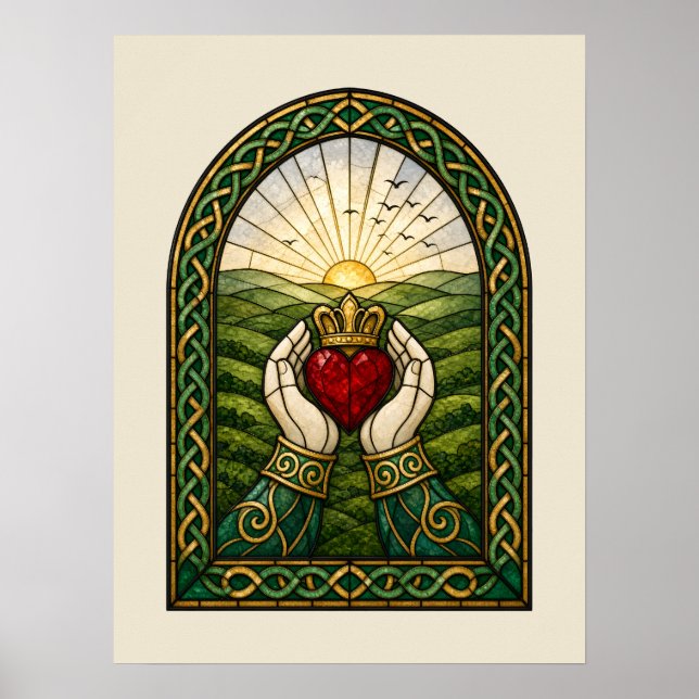 Kladaskruv i glasmosaik poster (Framsidan)