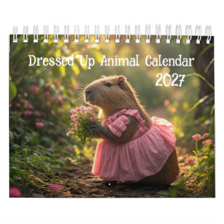Klädd Djurkalender 2027 Kalender