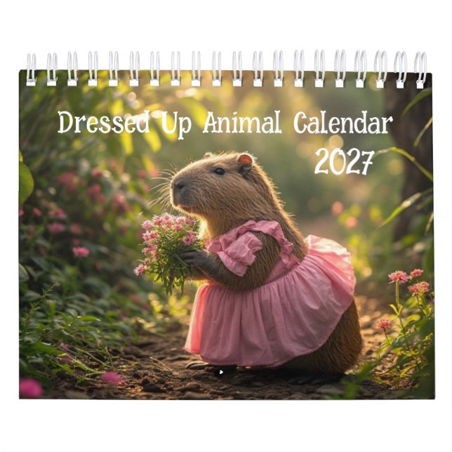 Klädd Djurkalender 2027 Kalender (Omslag)