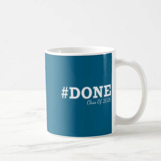 Klädd Färdig Klass Examen Henne Honom Kaffemugg (Höger)