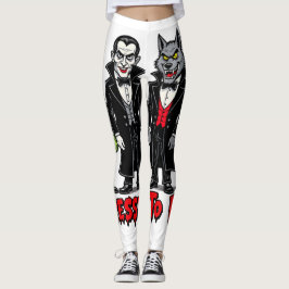 Klädd för att döda klassiska filmmonster grafik leggings