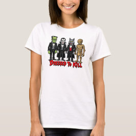 Klädd för att döda klassiska filmmonster grafik t shirt