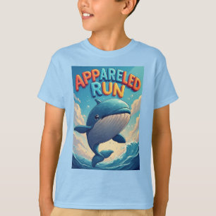Klädd löpning: Lekfull valtecknad T Shirt