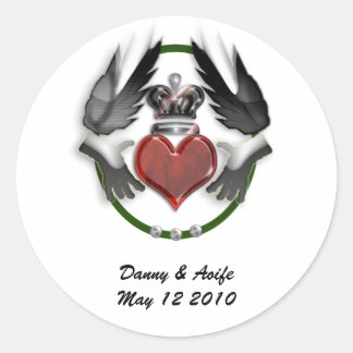 kladdagh-förlovning runt klistermärke