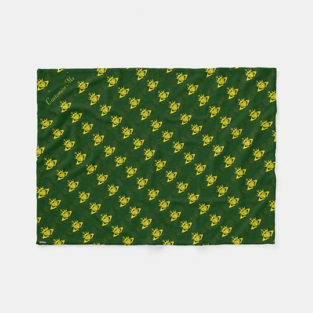 Kladdagh (Guld) Fleecefilt (Framsidan (Horisontell))