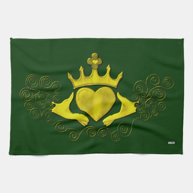 Kladdagh (Guld) Kökshandduk (Horisontell)