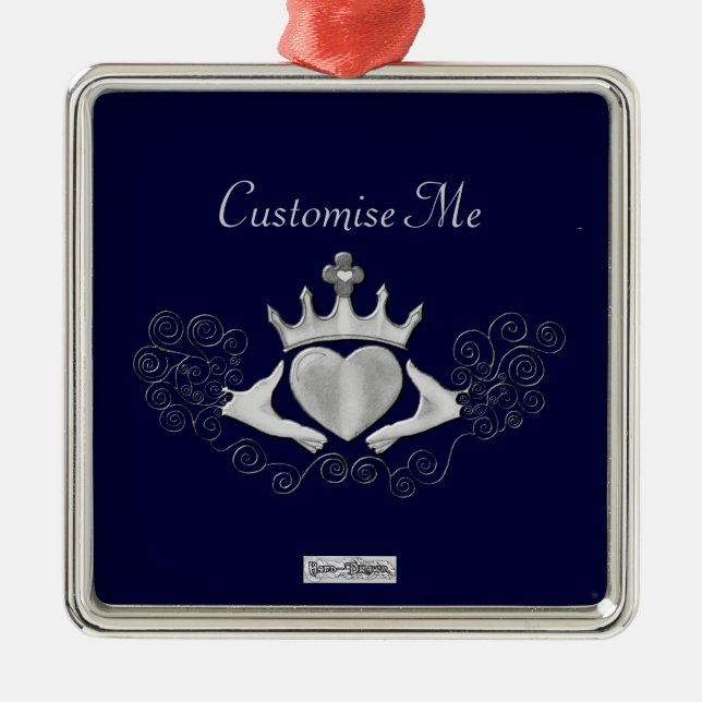 Kladdagh (Silver) Julgransprydnad Metall (Framsidan)