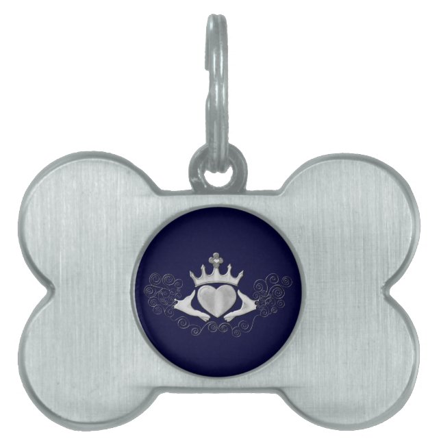 Kladdagh (Silver) Namnbricka Husdjur (Framsidan)