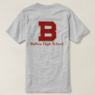 "Klädde med filt den b-" Balboahögstadiet stil Tee