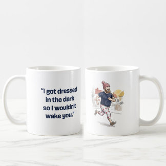 Klädde mig i mörkret Rolig löpare make Kaffemugg