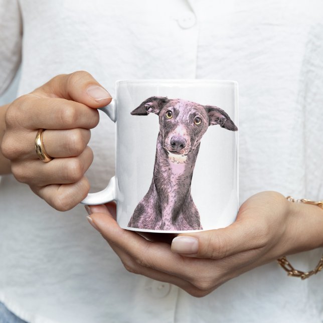 Kläddra Hund Business Namn Animal Cute Kaffemugg (Whippet Dog Coffee Mug Gift )