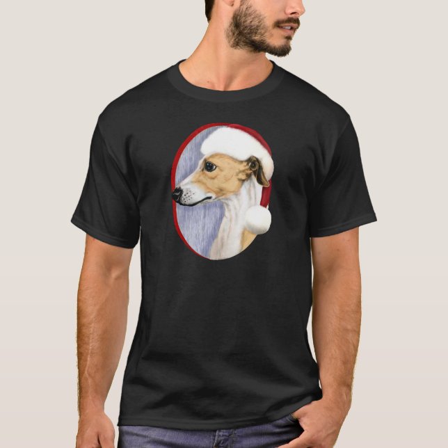 Kläddra Jultand Tan & White Santa Santa Tee (Framsida)
