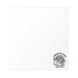 Kläddra med Bok och en katt - Mysigt katt Anteckningsblock