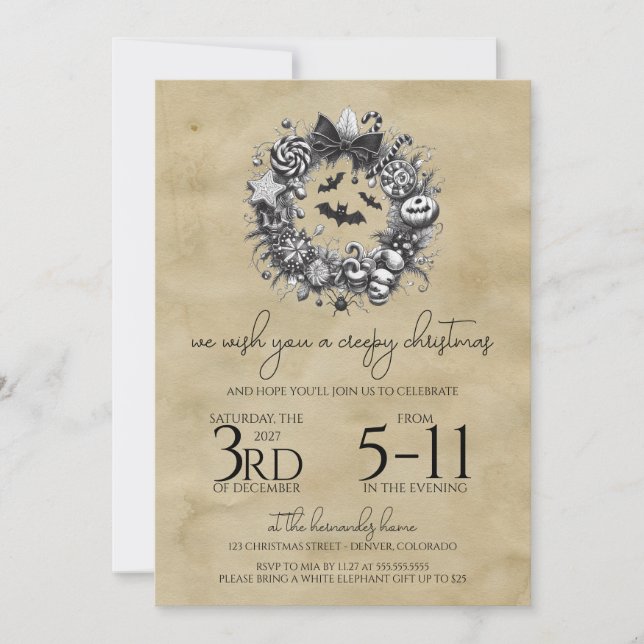 Kläddrisk andetag inbjudningar (Framsida)