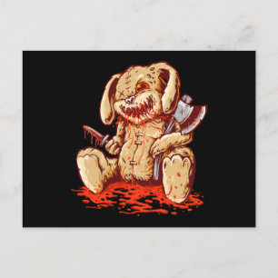 Kläddryck, jävla kanindocka vykort